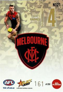 2023 Select AFL Footy Stars - Numbers #N121 James Harmes Back